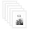Americanflat Picture Frame Set with Mat - Set of 5 - Photo Frame Set of Five for Wall Display - Plexiglass Cover - Hanging Hardware